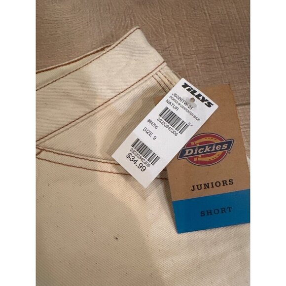 Dickies Juniors Natural Canvas High-Waisted Shorts New 9 / 29 - Picture 2 of 9